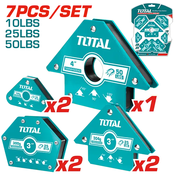 Set de soporte magnético para soldadura de 7 piezas