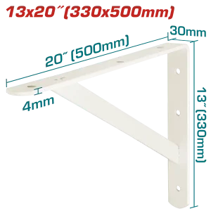 Soportes de estantería 13*20″ para cargas pesadas