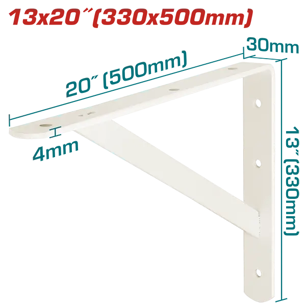Soportes de estantería 13*20" para cargas pesadas
