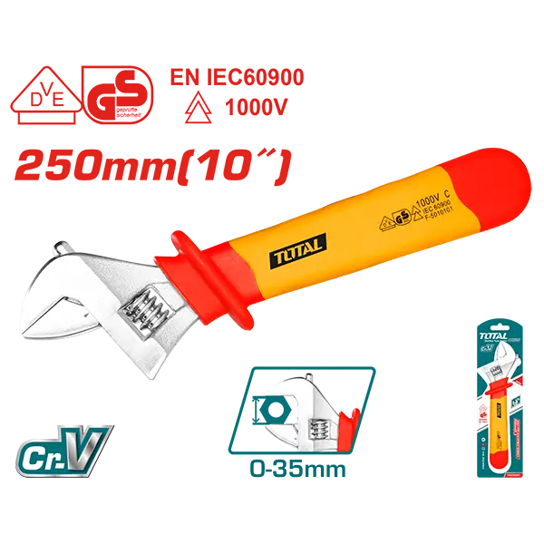 Llave ajustable aislada