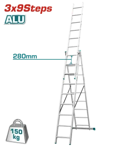 Escalera extensible de 3 secciones