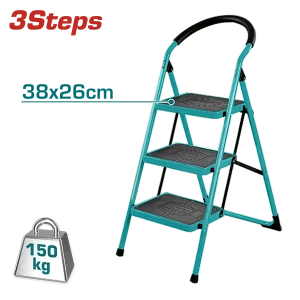 Escalera de acero – acero, 3 escalones