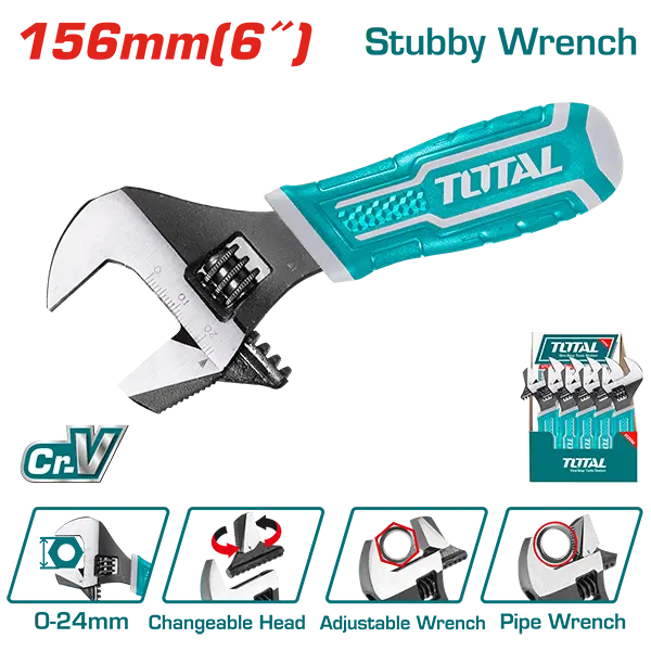 Llave ajustable corta 2 en 1