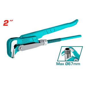 Llave de tubo sueca de 90° para trabajos pesados