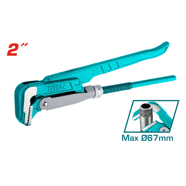 Llave de tubo sueca de 90° para trabajos pesados