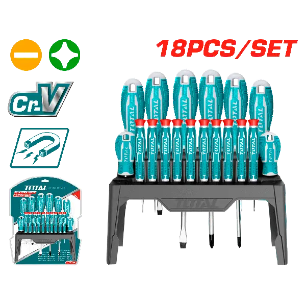 Juego de 18 destornilladores y destornilladores de precisión