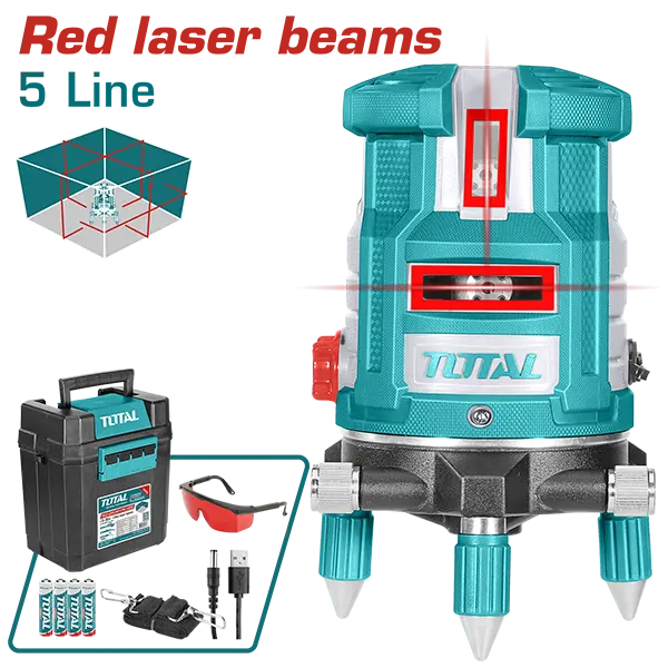 Láser de línea autonivelante (rayos láser rojos)