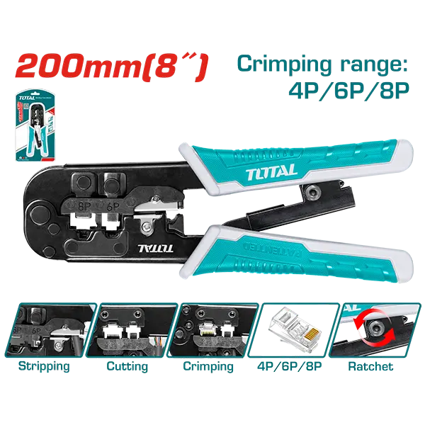 Crimpadora de conectores modular