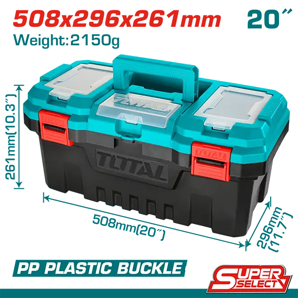 Caja de herramientas de plástico de 20"
