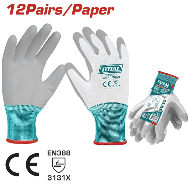 Guantes recubiertos de PU